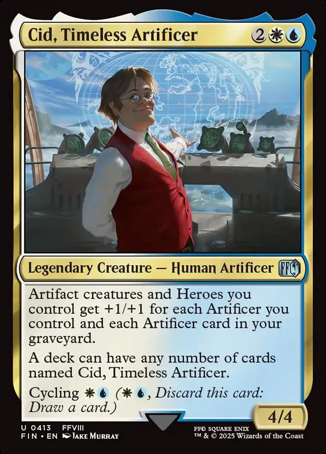 2025 Final Fantasy Cid, Timeless Artificer #413 uncommon card image