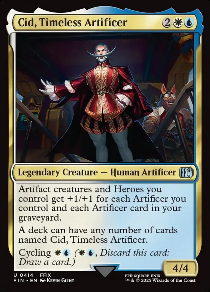 2025 Final Fantasy Cid, Timeless Artificer #414 uncommon card image