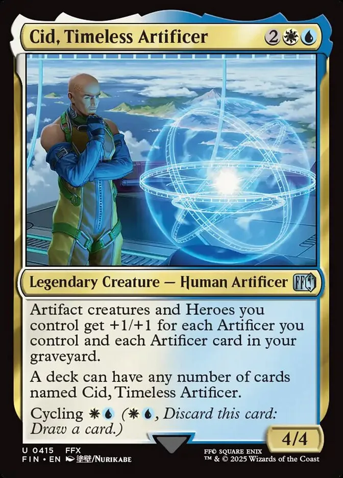 2025 Final Fantasy Cid, Timeless Artificer #415 uncommon card image