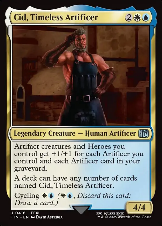 2025 Final Fantasy Cid, Timeless Artificer #416 uncommon card image