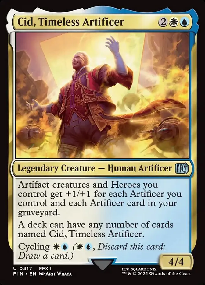 2025 Final Fantasy Cid, Timeless Artificer #417 uncommon card image