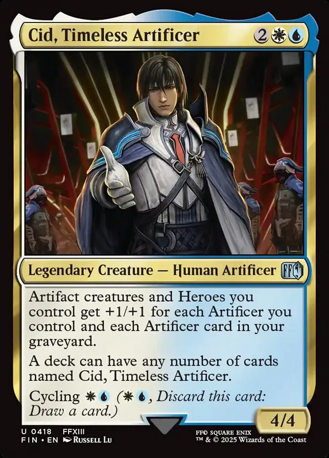 2025 Final Fantasy Cid, Timeless Artificer #418 uncommon card image
