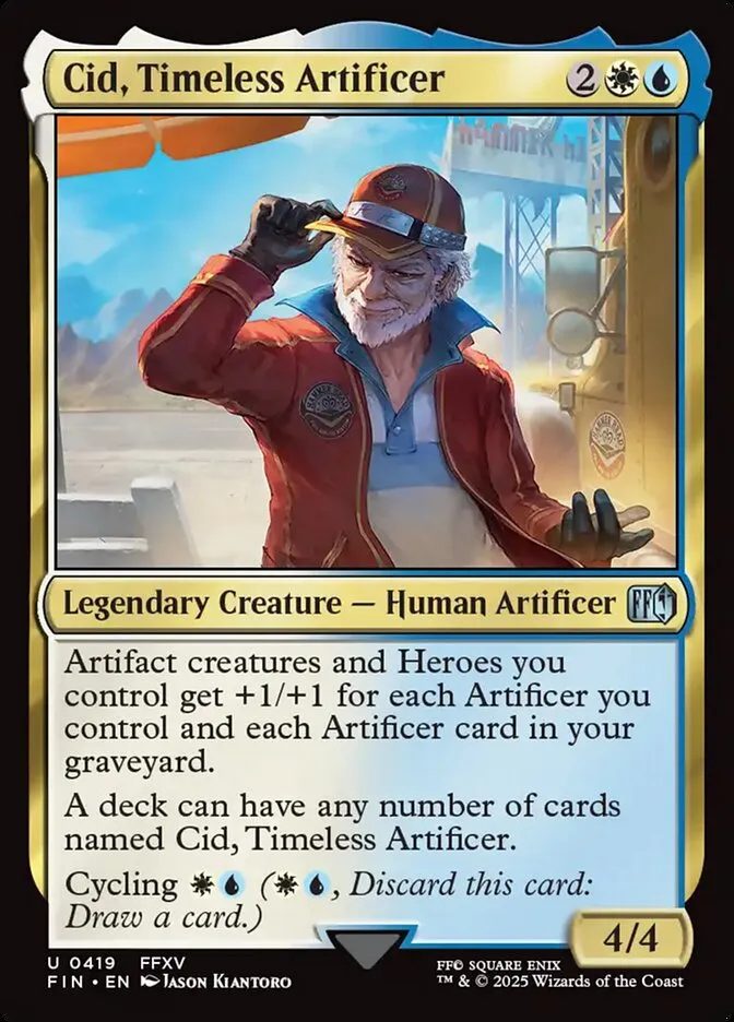 2025 Final Fantasy Cid, Timeless Artificer #419 uncommon card image