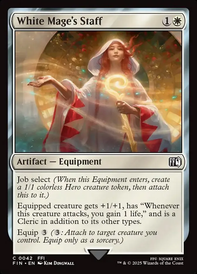 2025 Final Fantasy White Mage's Staff [Foil] common #42 common card image