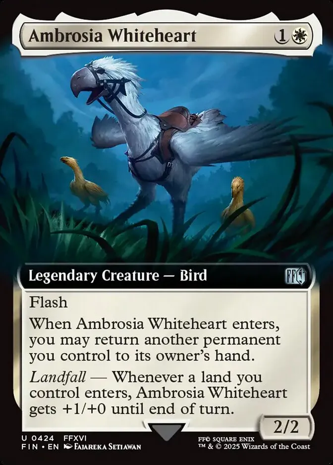 2025 Final Fantasy Ambrosia Whiteheart [Extended Art Foil] uncommon #424 uncommon card image