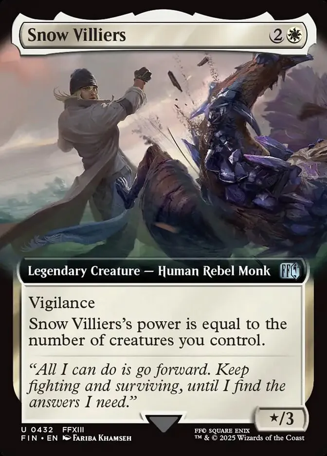 2025 Final Fantasy Snow Villiers [Extended Art Foil] uncommon #432 uncommon card image