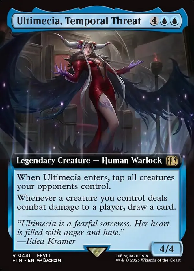 2025 Final Fantasy Ultimecia, Temporal Threat [Extended Art Foil] rare #441 rare card image
