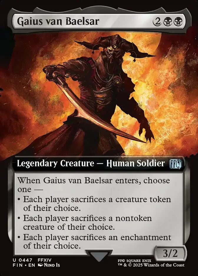 2025 Final Fantasy Gaius van Baelsar [Extended Art Foil] uncommon #447 uncommon card image