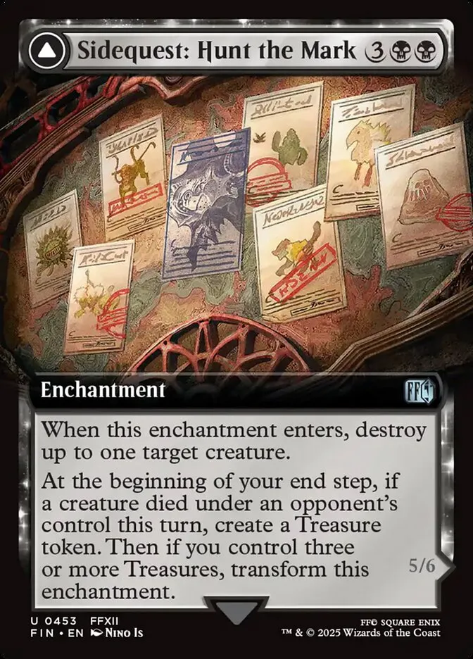 2025 Final Fantasy Sidequest: Hunt the Mark // Yiazmat, Ultimate Mark [Extended Art Foil] uncommon #453 uncommon card image