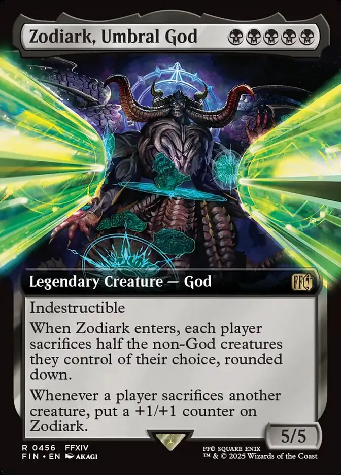 2025 Final Fantasy Zodiark, Umbral God [Extended Art Foil] rare #456 rare card image