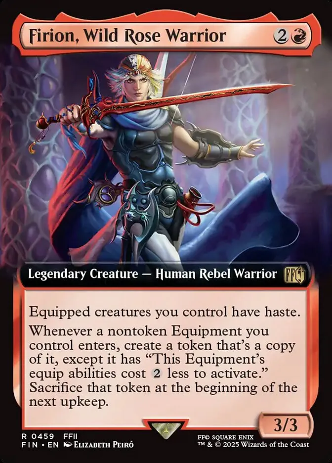 2025 Final Fantasy Firion, Wild Rose Warrior [Extended Art Foil] rare #459 rare card image