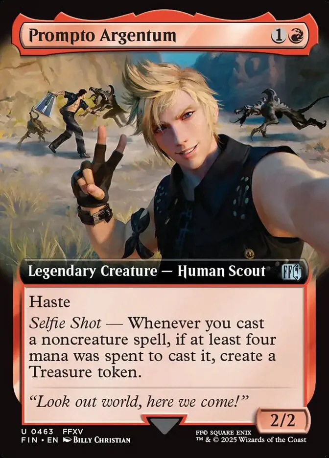2025 Final Fantasy Prompto Argentum [Extended Art Foil] uncommon #463 uncommon card image