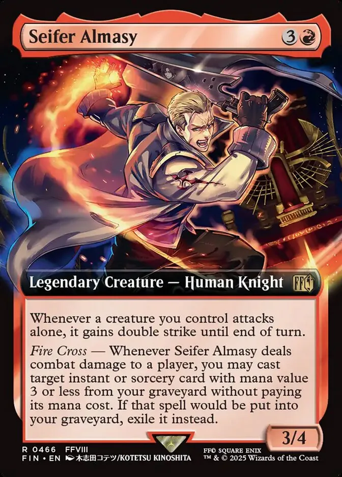2025 Final Fantasy Seifer Almasy [Extended Art Foil] rare #466 rare card image
