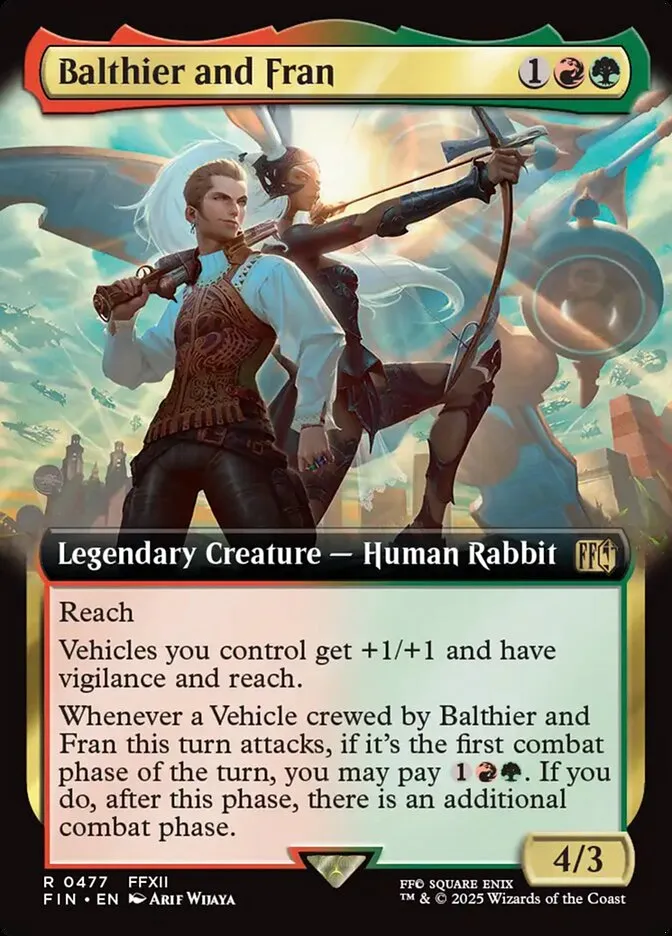2025 Final Fantasy Balthier and Fran [Extended Art Foil] rare #477 rare card image