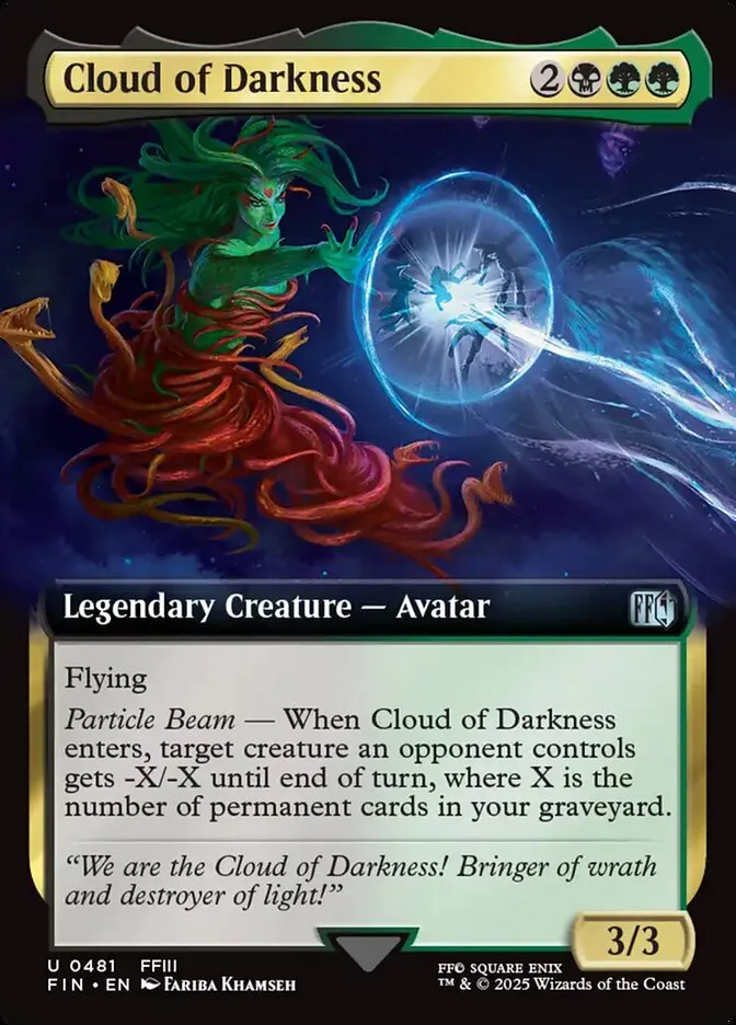 2025 Final Fantasy Cloud of Darkness [Extended Art Foil] uncommon #481 uncommon card image
