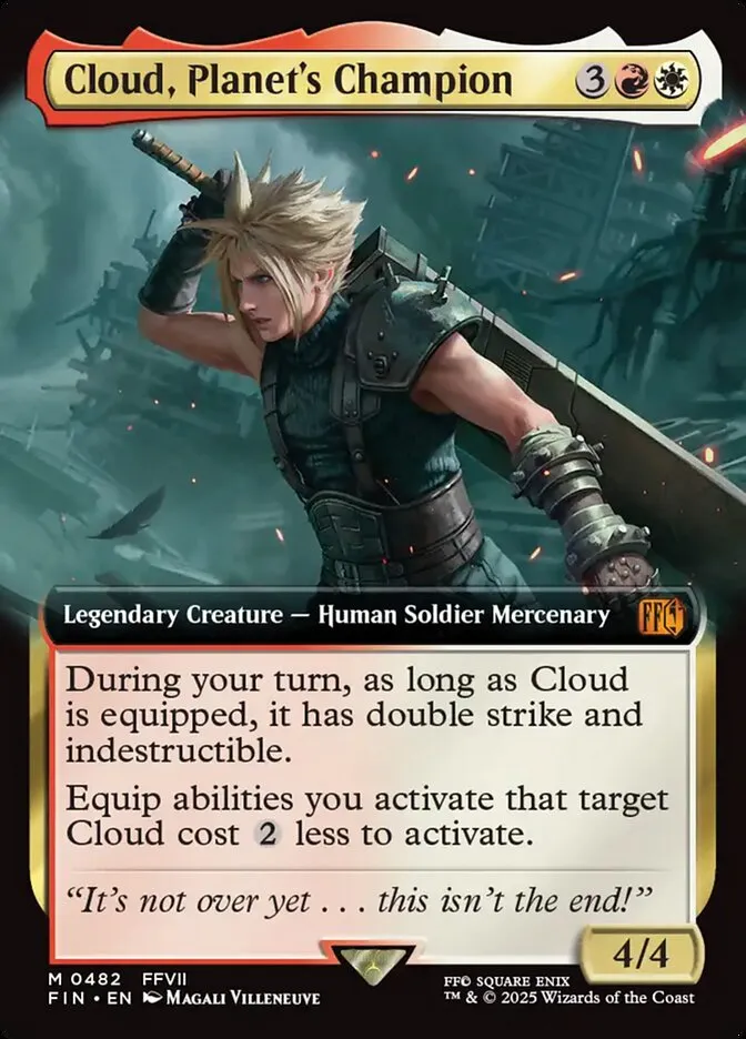 2025 Final Fantasy Cloud, Planet's Champion mythic #482 mythic card image