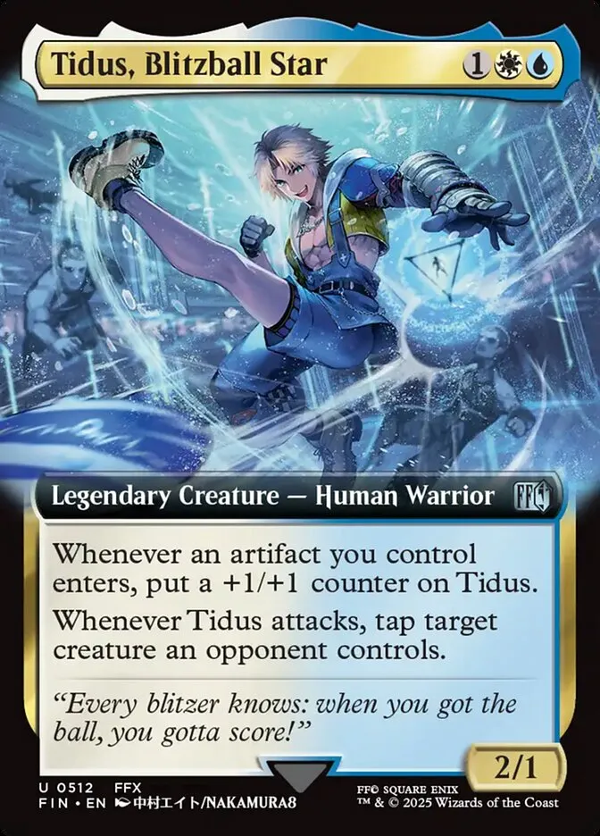 2025 Final Fantasy Tidus, Blitzball Star #512 uncommon card image