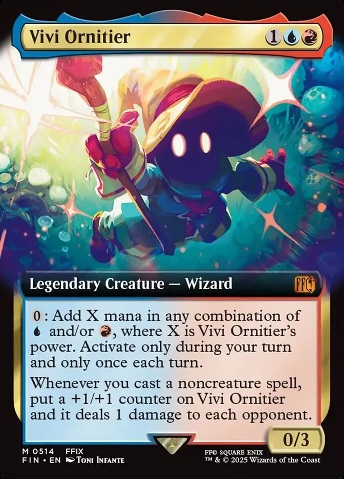 2025 Final Fantasy Vivi Ornitier [Extended Art Foil] mythic #514 mythic card image
