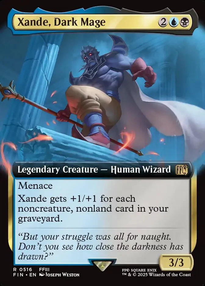 2025 Final Fantasy Xande, Dark Mage #516 rare card image
