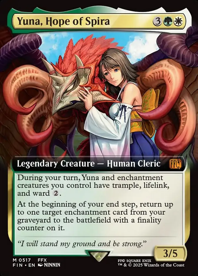 2025 Final Fantasy Yuna, Hope of Spira #517 mythic card image