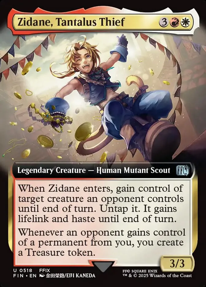 2025 Final Fantasy Zidane, Tantalus Thief #518 uncommon card image