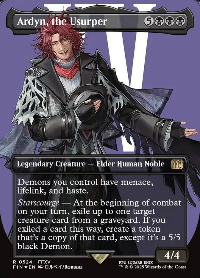 2025 Final Fantasy Ardyn, the Usurper rare #524 rare card image