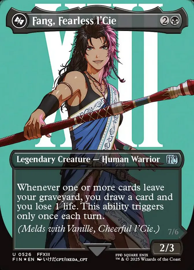 2025 Final Fantasy Fang, Fearless l'Cie uncommon #526 uncommon card image
