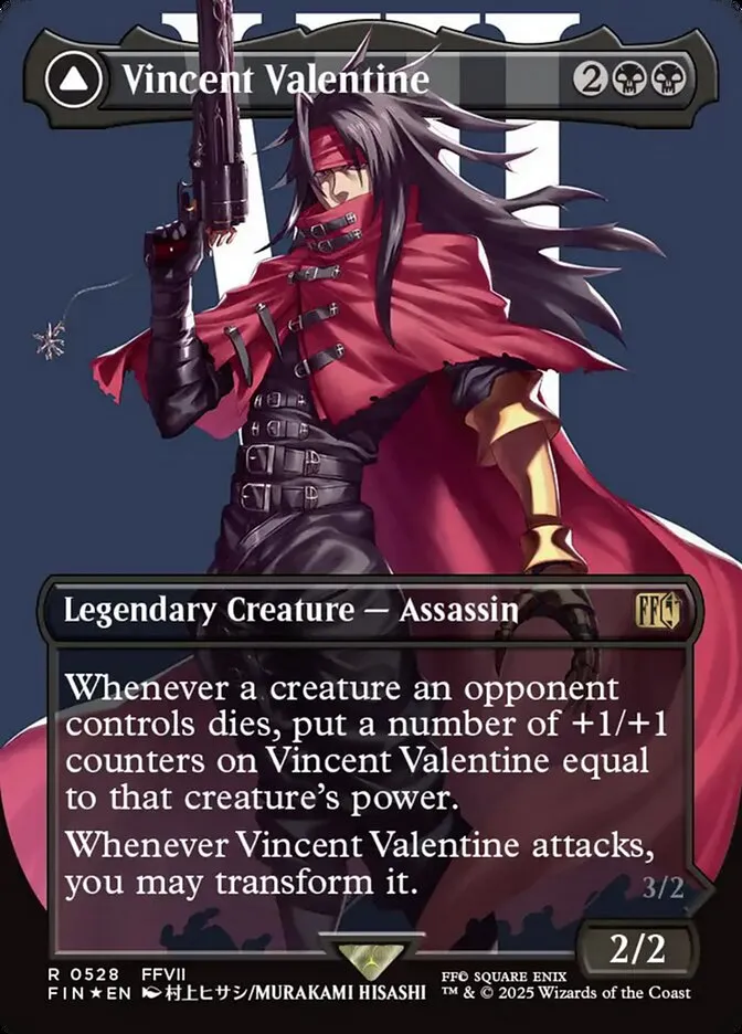 2025 Final Fantasy Vincent Valentine // Galian Beast rare #528 rare card image