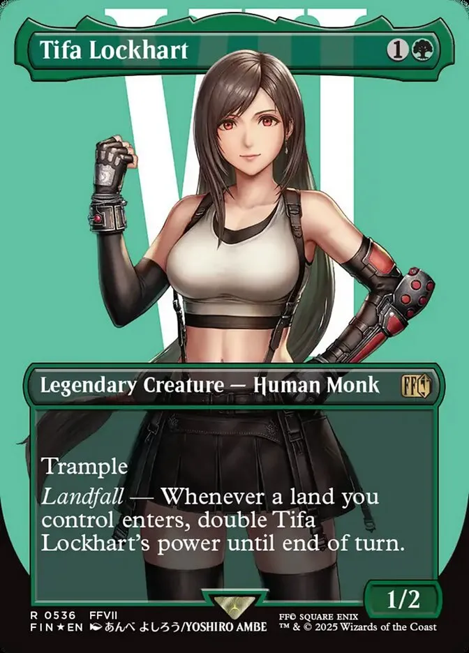 2025 Final Fantasy Tifa Lockhart rare #536 rare card image