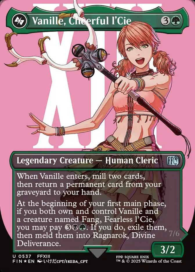 2025 Final Fantasy Vanille, Cheerful l'Cie uncommon #537 uncommon card image