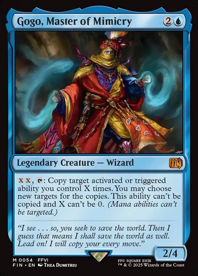 2025 Final Fantasy Gogo, Master of Mimicry [Foil] mythic #54 mythic card image