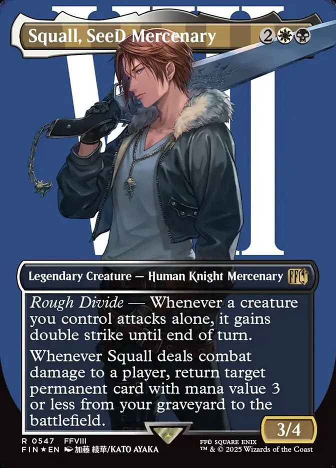 2025 Final Fantasy Squall, SeeD Mercenary rare #547 rare card image