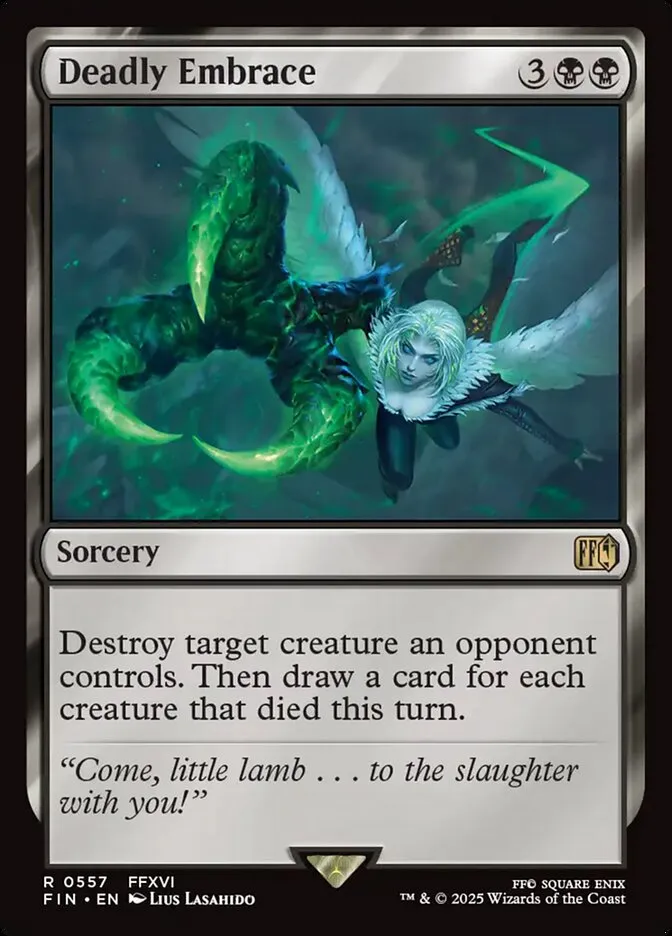 2025 Final Fantasy Deadly Embrace #557 rare card image