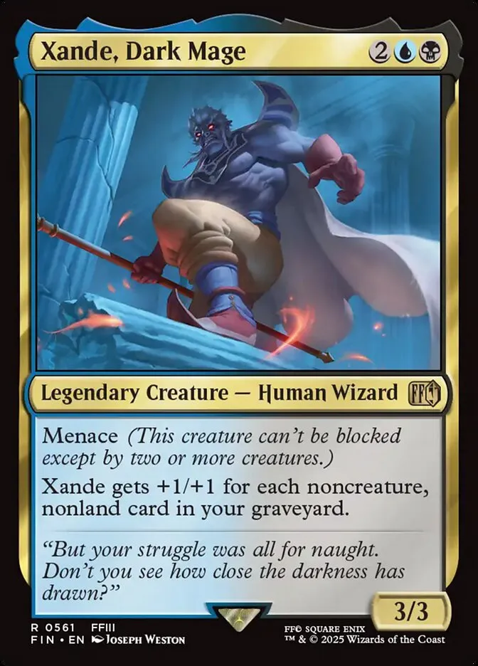 2025 Final Fantasy Xande, Dark Mage #561 rare card image