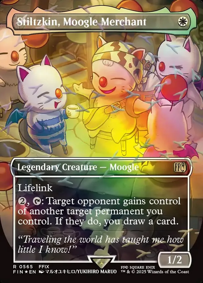 2025 Final Fantasy Stiltzkin, Moogle Merchant #565 rare card image