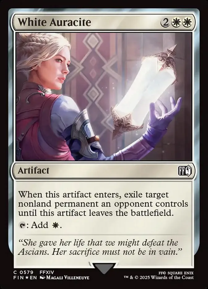 2025 Final Fantasy White Auracite common #579 common card image