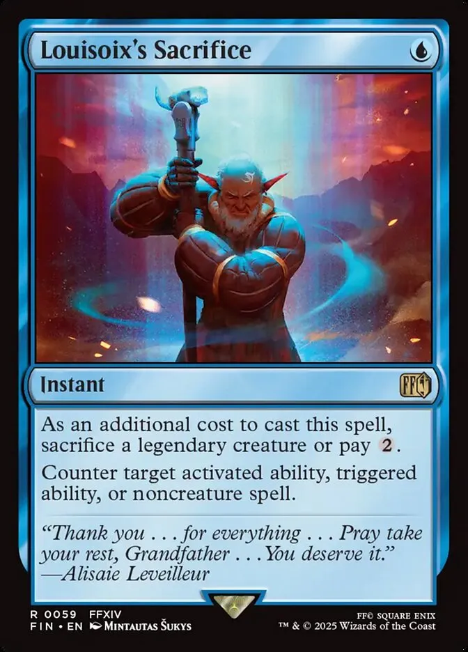 2025 Final Fantasy Louisoix's Sacrifice [Foil] rare #59 rare card image