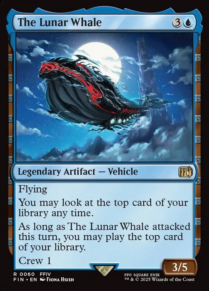 2025 Final Fantasy The Lunar Whale [Foil] rare #60 rare card image