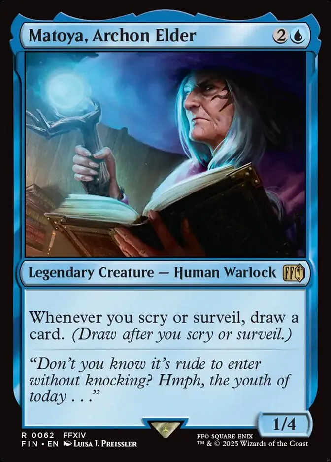 2025 Final Fantasy Matoya, Archon Elder [Foil] rare #62 rare card image