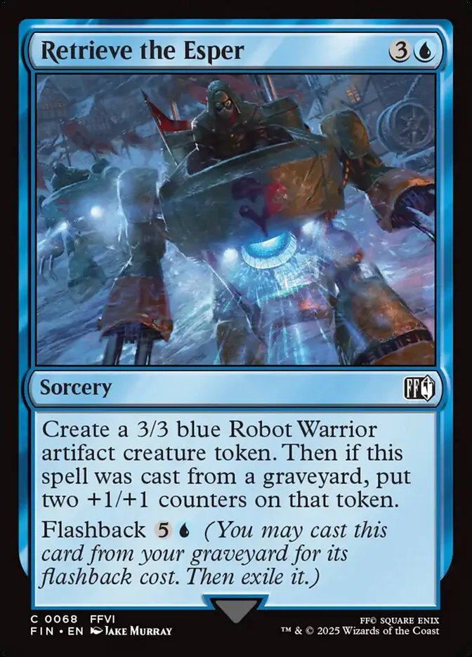 2025 Final Fantasy Retrieve the Esper common #68 common card image