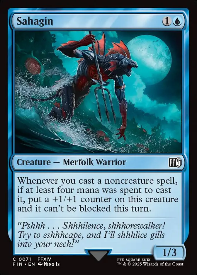 2025 Final Fantasy Sahagin common #71 common card image