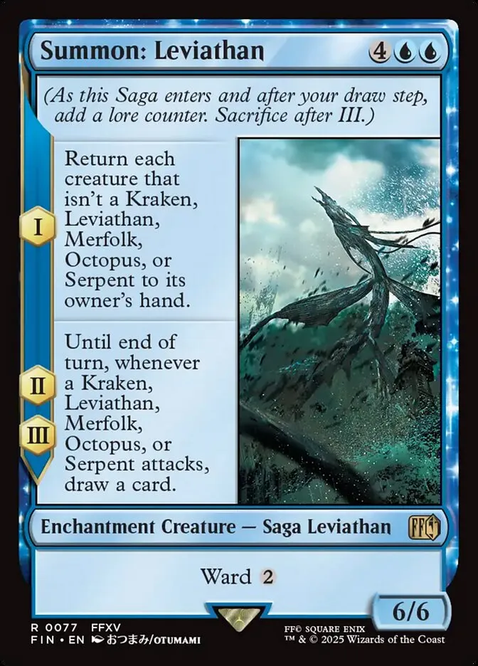 2025 Final Fantasy Summon: Leviathan [Foil] rare #77 rare card image