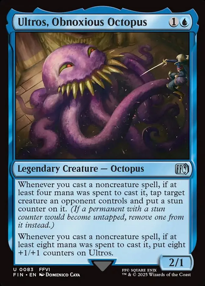 2025 Final Fantasy Ultros, Obnoxious Octopus #83 uncommon card image
