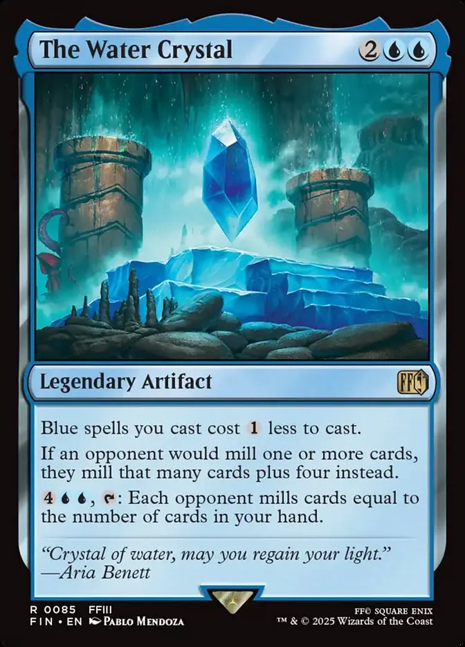 2025 Final Fantasy The Water Crystal [Prerelease] rare #85 rare card image