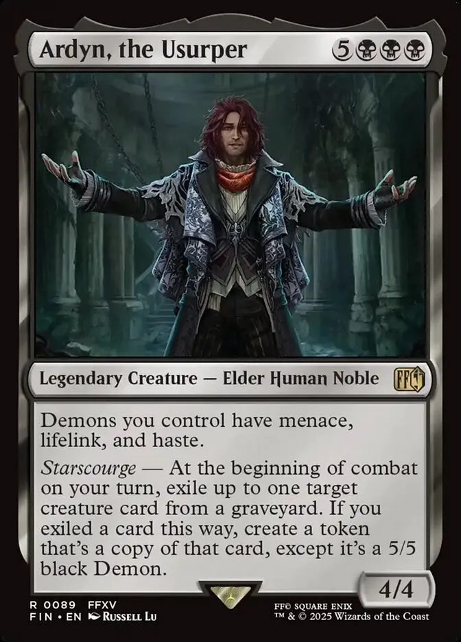 2025 Final Fantasy Ardyn, the Usurper #89 rare card image