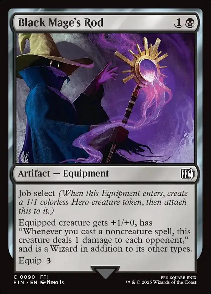 2025 Final Fantasy Black Mage's Rod #90 common card image