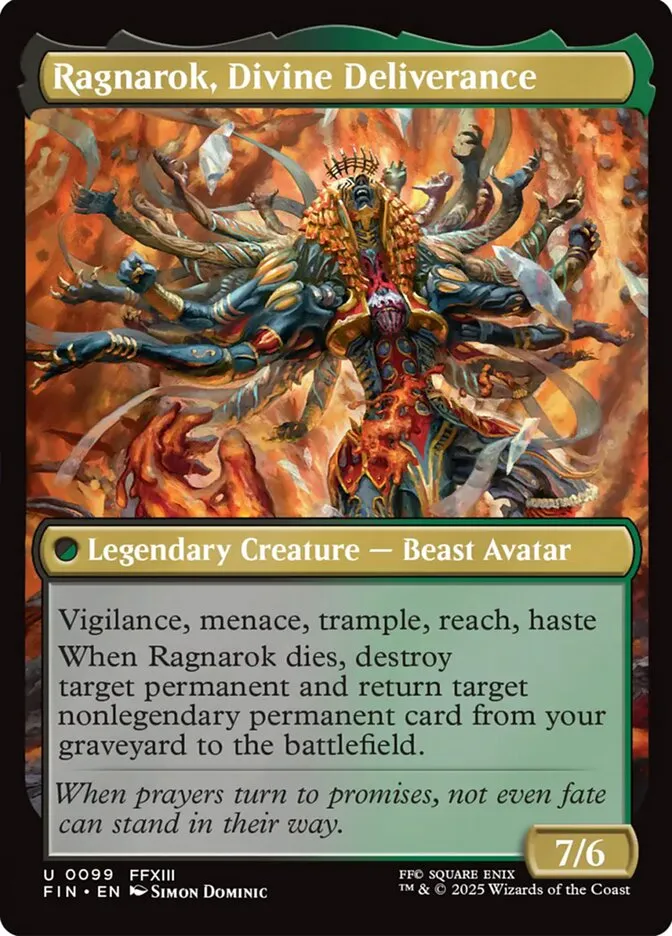 2025 Final Fantasy Ragnarok, Divine Deliverance #99b uncommon card image