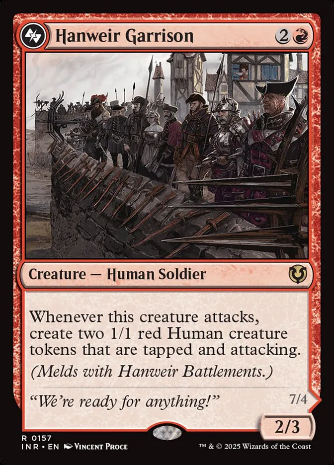 2025 Innistrad Remastered Hanweir Garrison #157 rare card image