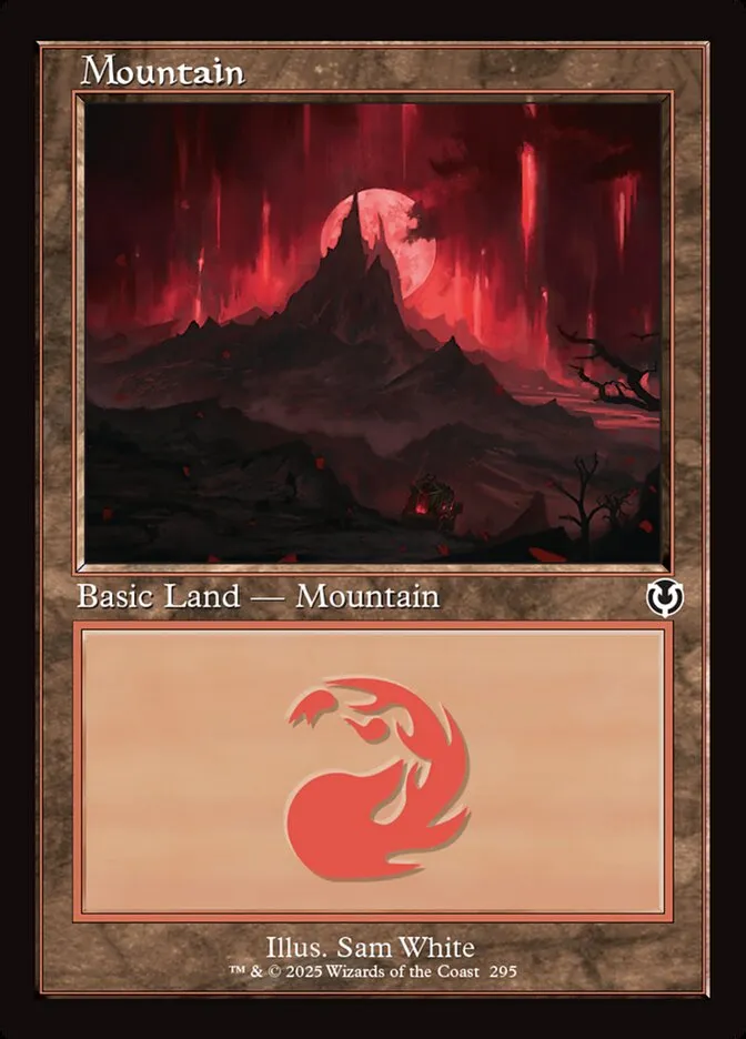 2025 Innistrad Remastered Mountain #295 common card image