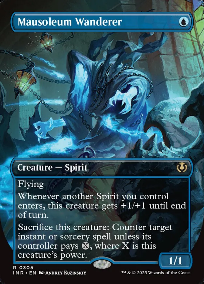 2025 Innistrad Remastered Mausoleum Wanderer [Borderless] rare #305 rare card image